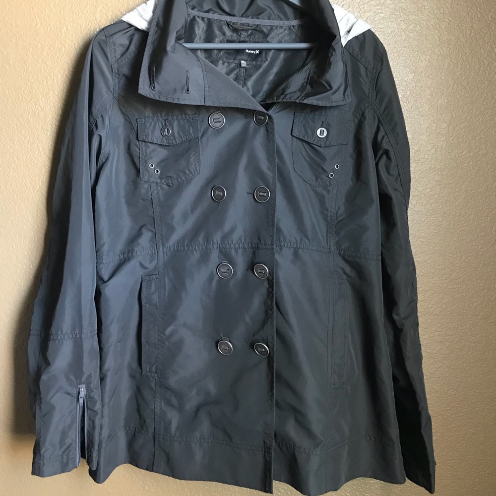 Hurley lightweight jacket with removable hood